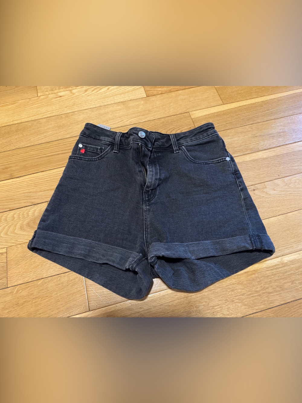 Like-New MAVI black denim jean shorts, Size 27
